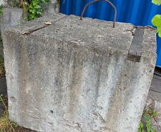 Concrete counterweight/ anchor block