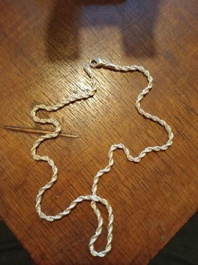 Silver Chain and Braclet