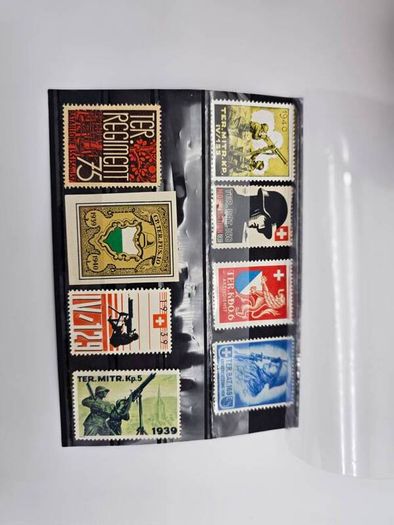 WW2 era Swiss Military Themed Stamps 1939-1945 Period