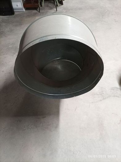 600mm ventilation duct 90 degree bend