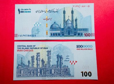 Iran  ONE Million. Rials  2022. Pick  166b  Scarce   ( Uncirculated )
