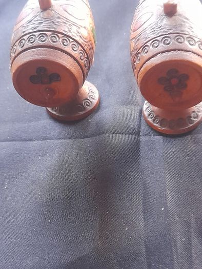2 Beautiful Decorative Miniature Wooden Barrel Ornaments, Postage Available,