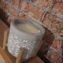 lovely candle on wooden stand Image 2