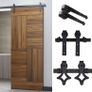 6ft Sliding Barn Door Hardware Kit Track Rail System for Wooden Door 183cm Image 9