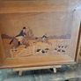 Vintage Beautiful Marquetry Scene Image 3