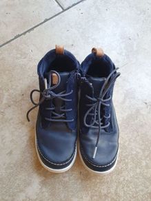 Clarks Boys Navy Boots