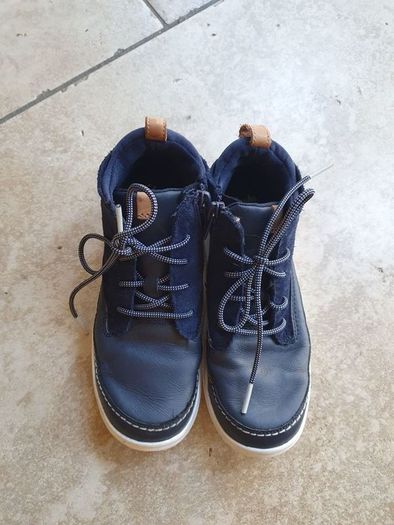 Clarks Boys Navy Boots