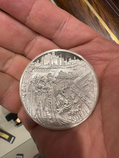 RARE Medal Sterling Silver weight 2.3 oz 65g Proof Les Freres Limbourg