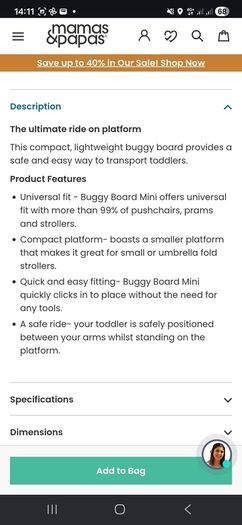 Lascal Buggy Board Mini