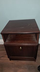 Mahogany bedside locker