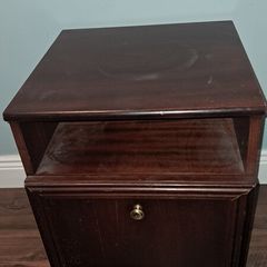 Mahogany bedside locker