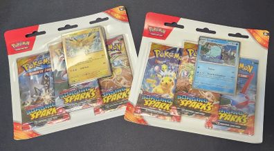 Pokemon Surging Sparks 3 Pack Blister
