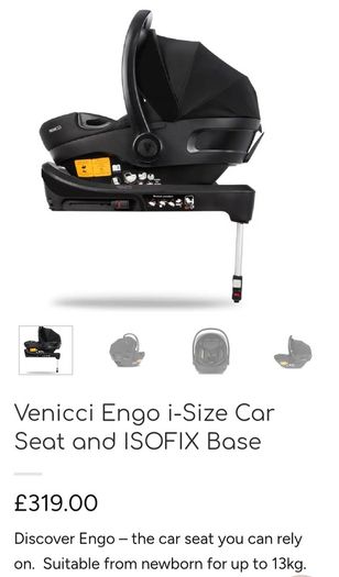 Venicci Car Seat with Isofix base