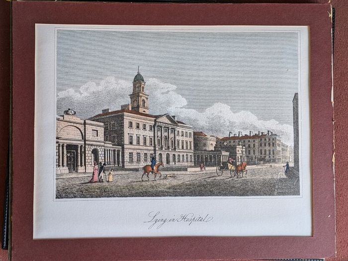 James Malton Dublin Prints 1790s Lying-In Hospital - Custom House - new GPO Set