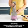 Foodi 3-in-1 Hand Blender, Hand Mixer & Chopper with Gradual Start, 2 Blending and 5 Mixing Speeds to Chop, Mix, Knead, Blend and more, Dishwasher Safe Parts, 850W, Stone Gold Image 3