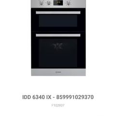Brand New Indesit Double Oven IDD 6340 IX Removed from New Build Showhouse