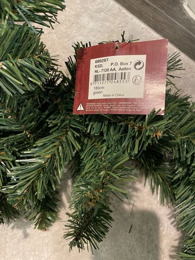 Christmas garlands 3 pieces (180cm each)