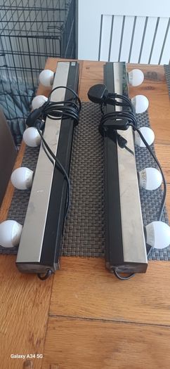 Ikea mirror and lights