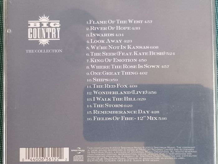 Big Country - The Collection CD (2003) Compilation Rock Pop EX+
