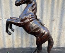 vintage decorative leather Horse c1960