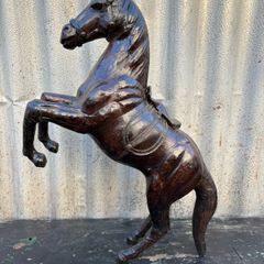 vintage decorative leather Horse c1960