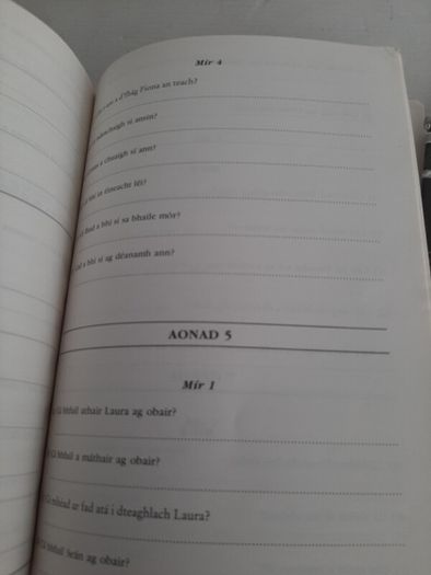 Vintage Gaeilge school book 1990