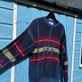 Vintage Patterned Knit Grandpa Jumper Made In Ireland Image 4