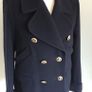 New Navy Hobbs Military Style Wool Coat/Jacket Size 10 Image 10