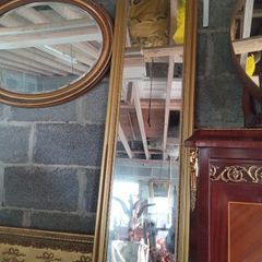 Vintage ornate mirrors x2