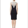 NEW Knee length Black Lace Bodycon Dress - Size UK 10 Image 3