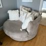 Large swivel cuddle chair Corduroy Image 2