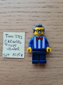 lego twn292 carousel ticket vendor, set creator expert 10257