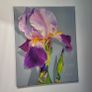 Violet Iris | Oil Painting on canvas Image 7