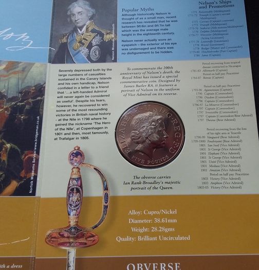 Horatio Nelson 200th Anniversary Commemorative Crown
