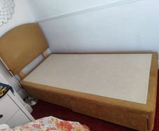 single bed base with head board to match