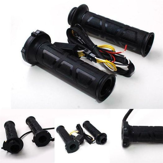 Motorcycle Motorbike 7/8" Electric Hot Heated Heating Grips Handlebar Warmers