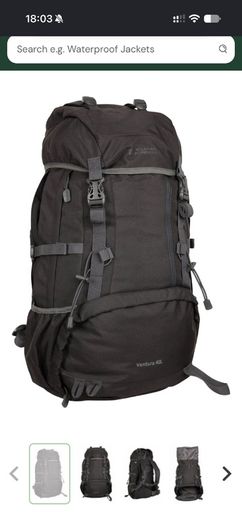Mountain Warehouse Ventura 40L backpack