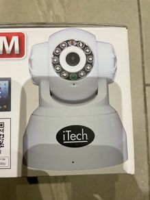 Wireless wifi security iP camera smartphone controlled memory card slot, 2 way audio, night vision