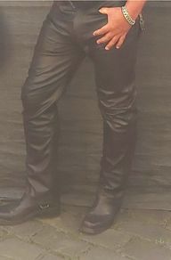 Mens Leather JEANS