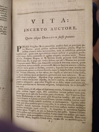 P. Virgilii Maronis Opera. 1805 Rebound Hardback In  Fair Condition.
