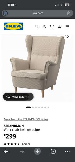 IKEA Strandmon Wing Chair