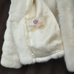 White Faux Fur Jacket Made in England by Astraka