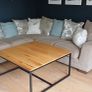 large L shaped corner couch and storage box Image 2
