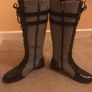Brand New Black and White Tall Boots, Size 40 Image 9