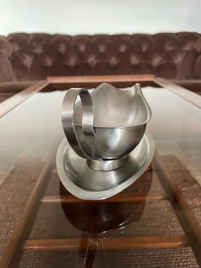 Retro Quality Viners Stainless Steel Sauce Boat and Tray