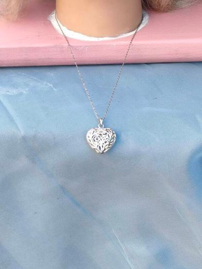 Tree of Life Filigree Sterling silver Love heart pendant set