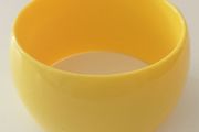 Yellow Plastic 80's Style Bangle