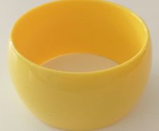 Yellow Plastic 80's Style Bangle