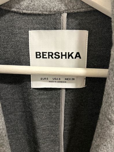 Bershka Grey Mid-Length Coat | Size S | Brand New