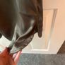 Parfois Khaki Satin Dress with pockets - Size 12 worn once Image 6